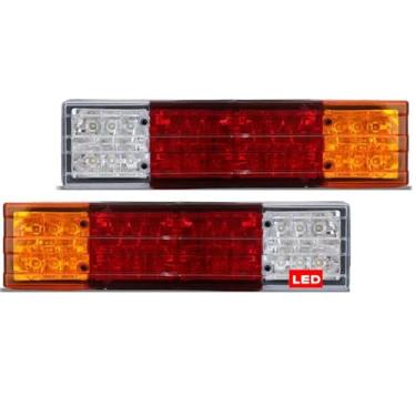 Imagem de Par Lanterna Traseira Led Bivolt Mb Accelo 815 1016 1316 915 715c Axor Accelo Atron Actros Ford Cargo 1319 1723 1317