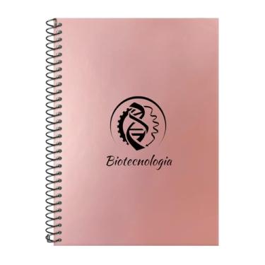 Imagem de Caderno Colegial 1 Matéria Profissões Biotecnologia (Rosê Gold)