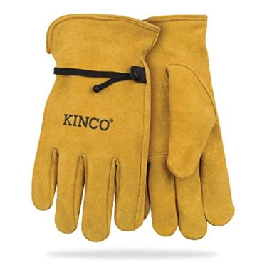 Imagem de Kinco Luvas masculinas para motorista, uso interno/externo, ouro GG, 1 par