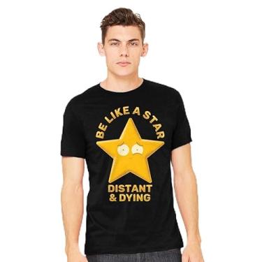 Imagem de TeeFury - Be Like A Star - Camiseta masculina estrela, Turquesa, G