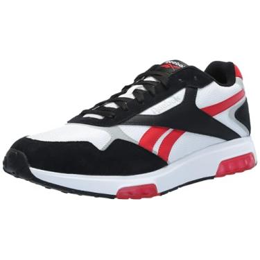 Imagem de Reebok Tênis unissex Glide DMX para adultos, Branco/Vetor Vermelho/Preto, 6.5 Women/5 Men