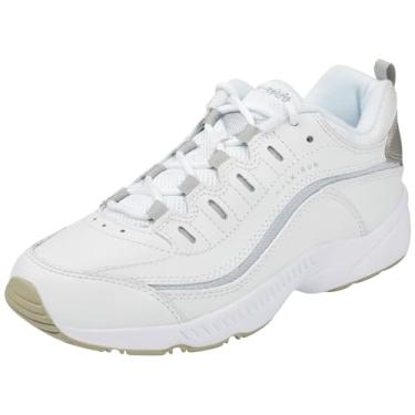 Imagem de Easy Spirit Romy feminino, Couro branco/cinza claro, 8.5 X-Wide