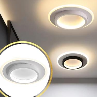 Imagem de Gimpo, Luminária 23x6cm Arandela Lustre Plafon 24 Watts LED Duplo Parede Teto Gimpo KJGD-347 COR:BRANCO