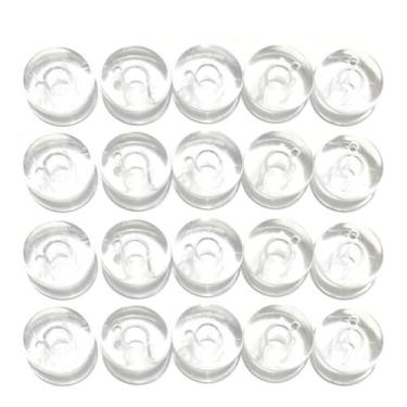 Imagem de Kit com 20 Bobina Baixa Domestica Plástica 172336 - Carretilha para má