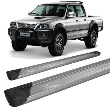 Imagem de Estribo L-200 Sport/out Plataforma De Alumínio Prata C/dupla - HOZZ