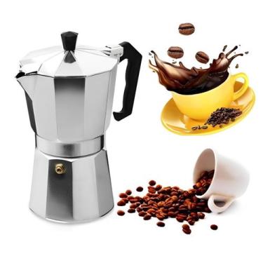 Imagem de Cafeteira Manual Sem Filtro Italiana Moka 3 Xícaras Café - ZEM