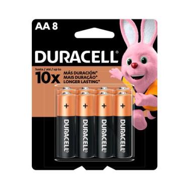 Imagem de Pilha Duracell Alcalina AA 8 Unidades