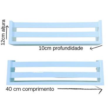 Imagem de Prateleira Banheiro Nicho Organizador Lavabo Cozinha 2 Ripas - Arte Ce