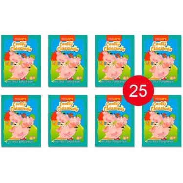 Imagem de Kit 25 Livrinhos Os Três Porquinhos por um Dia Lembrancinha de Festa S