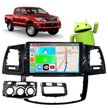 Imagem de Kit Multimidia CarPlay Android 9 2GB 32GB Hilux SW4 2012/2015 + Câmera