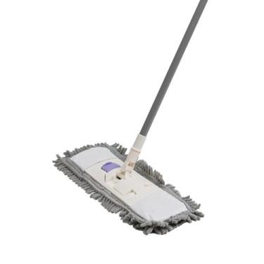 Imagem de mop flat com esfregão de chenille limpeza geral - Simplo, U, BRANCO