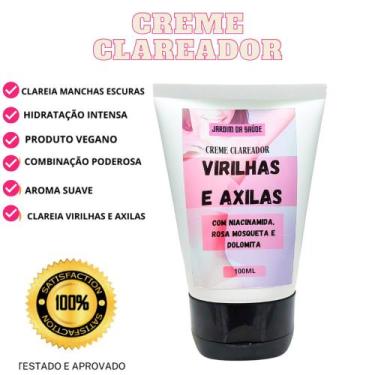 Imagem de Creme clareador axilas e virilhas com Dolomita Rosa Mosqueta e Niacina
