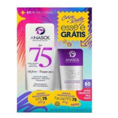 Imagem de Kit Anasol com Protetor Solar FPS 75 de 200g e Protetor Solar Facial F
