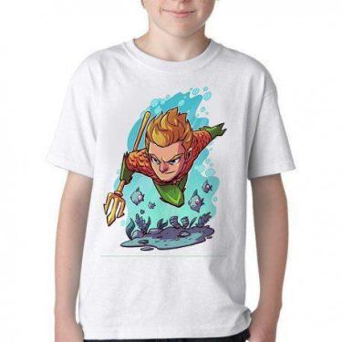 Imagem de Camiseta Infantil ou adulto Aquaman Blusa Criança todos tamanhos - Emp