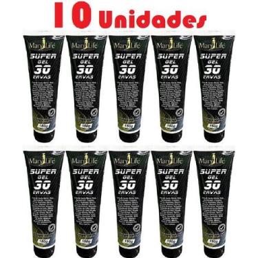 Imagem de Kit com 10 Super Gel 30 Ervas 150g Efeito Gelo Quente - Mary Life