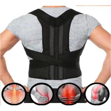 Imagem de Cinta Unissex Postura Lombar Coluna Tam Ajustável Qualidade Costas  - 