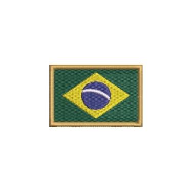 Imagem de BP0405-011 Bandeira Brasil Patch Bordado 5,7×3,8cm (D-Arquivo Matriz para bordar.)