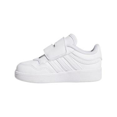 Imagem de Adidas Tênis infantil infantil Hoops 4.0 Hook & Loop, Branco/Branco., 17
