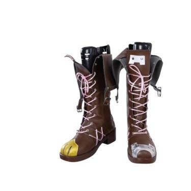 Imagem de COSGOGO Novo Anime Jinx Cosplay Sapatos para LOL Arcane Jinx Botas Curtas Mulher Homem Sapatos de Dia das Bruxas, Multi, 38