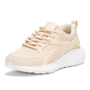 Imagem de Lacoste Tênis feminino L003 Evo, Tan/branco, 39