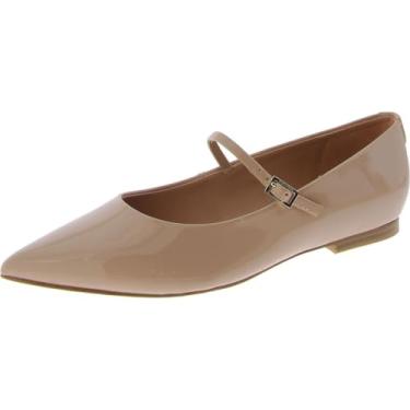Imagem de Calvin Klein Sapatilha feminina Kamryn Ballet, Patente rosa claro 680, 35