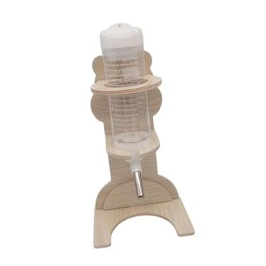 Imagem de Ｂｅｓｇａ Garrafa de água com suporte de madeira Pets à prova de vazamentos de salão de madeira Hamster Water Botther Dispensador de água para hamsters gerbils