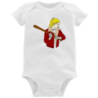 Imagem de Body Bebê Baseball Girl - Foca na Moda, Branco, M