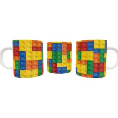 Imagem de Caneca Porcelana Nerd Geek Lego Vintage Retrô - Villa Caneca