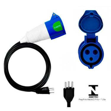 Imagem de Adaptador 16A Carregador Carro Elétrico 1.8m Original Mini - Evoits, 3