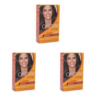 Imagem de Kit 3 Und Creme Alisante Origem Now Mel 80g