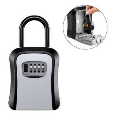 Imagem de Mini Cofre Guarda Chaves C/ Alça Hotel Airbnb Casa Senha - Sgorlon Sto