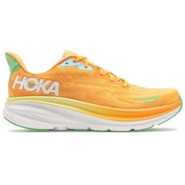 Imagem de HOKA Tênis masculino Clifton 9 Textile, Sherbet Solar Flare, 45