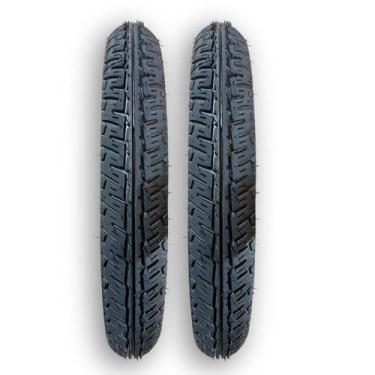 Imagem de Kit 2 Pneus 2.75-18 Black Tyres CG Titan YBR Econômico