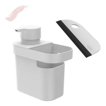 Imagem de Kit Dispenser De Detergente E Esponja Organizador e Rodinho De Pia Tri