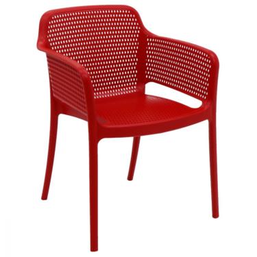 Imagem de Cadeira Tramontina Gabriela Vermelha Em Polipropileno
