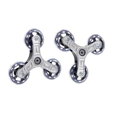 Imagem de MotiveTech 2x Rodas Triangulares para Subir Escadas, Acessórios para Carrinhos de Alta Resistência, Suporte de Carga Forte, Prático E Fácil de Instalar