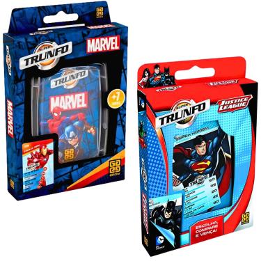 Imagem de Kit Super Trunfo Heróis Marvel e Liga da Justiça Grow