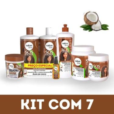 Imagem de Salon Line Kit SOS Cachos Coco Tratamento Profundo com 7 produtos