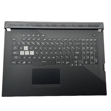 Imagem de Novo teclado Palmrest para ASUS ROG Strix G731 G712 G731GU GL731GU G712L 16pin retroiluminado US V185062BS1 0KN1-912UI11 0KNR0-661