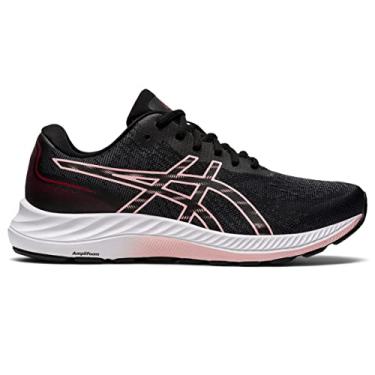 Imagem de ASICS T nis de corrida feminino Gel-Excite 9, Preto/Rosa fosca, 8