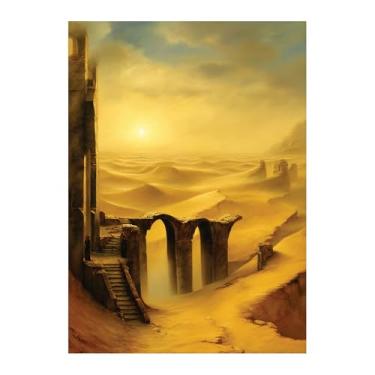 Imagem de Katomula 100 MTG Card Sleeves with 100 Inner Sleeve, Textured Back Art Sleeves, Fit Standard Size Cards - Plains