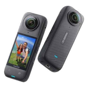 Imagem de Insta360 X4 8K 360° Action Câmera 360° 60fps Para Streaming Profissional, Inteligência Artificial com Sensor de Rastream
