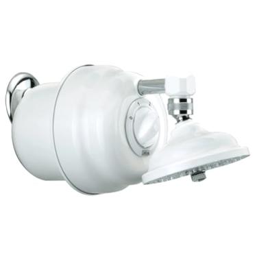 Imagem de Ducha Sem Chuveirinho Clássica 4 Temperaturas Cardal Branco Pequeno