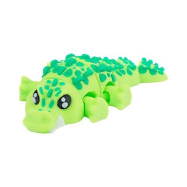Imagem de Modelo De Crocodilo Impresso Em 3D Com Junta Móvel, Brinquedo Fofo Esp