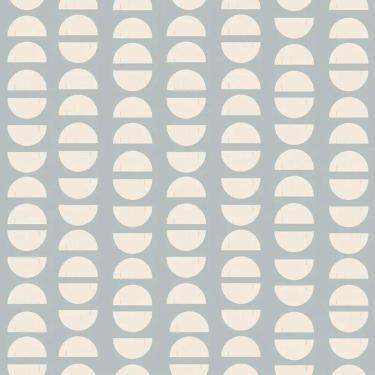 Imagem de Papel De Parede Revoada Café Azul E Branco 4463