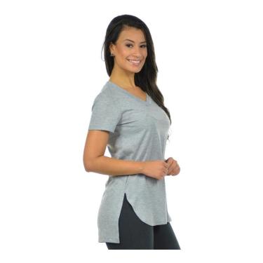 Imagem de Blusa Feminina Gola V Longa Camiseta Babylook Mullet-Feminino