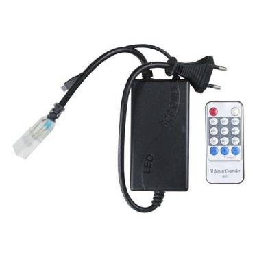 Imagem de Controle Remoto Dimmer Rabicho P/Mangueira Led 5050 Chata