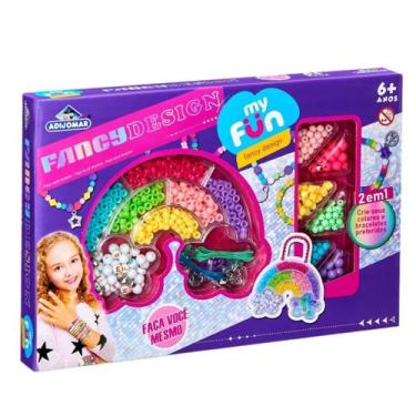 Imagem de Maleta Fábrica Bijuteria Pulseira Miçanga Infantil Menina - Adijomar B