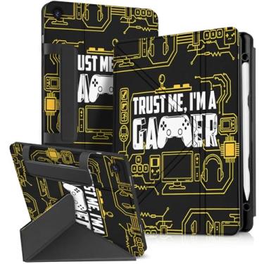 Imagem de Miss Adola Capa para Samsung Galaxy Tab A9 Plus com suporte para caneta – para meninas, mulheres, meninos, desenho fofo, anime, kawaii, divertido, protetor com suporte, fólio para Galaxy Tab A9+, capa