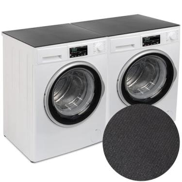 Imagem de Capas de bancada de lavadora e secadora, 2 peças de tapete protetor de lavadora e secadora, capas superiores de máquina de lavar de borracha diatomita, topo de máquina de lavar à prova d'água